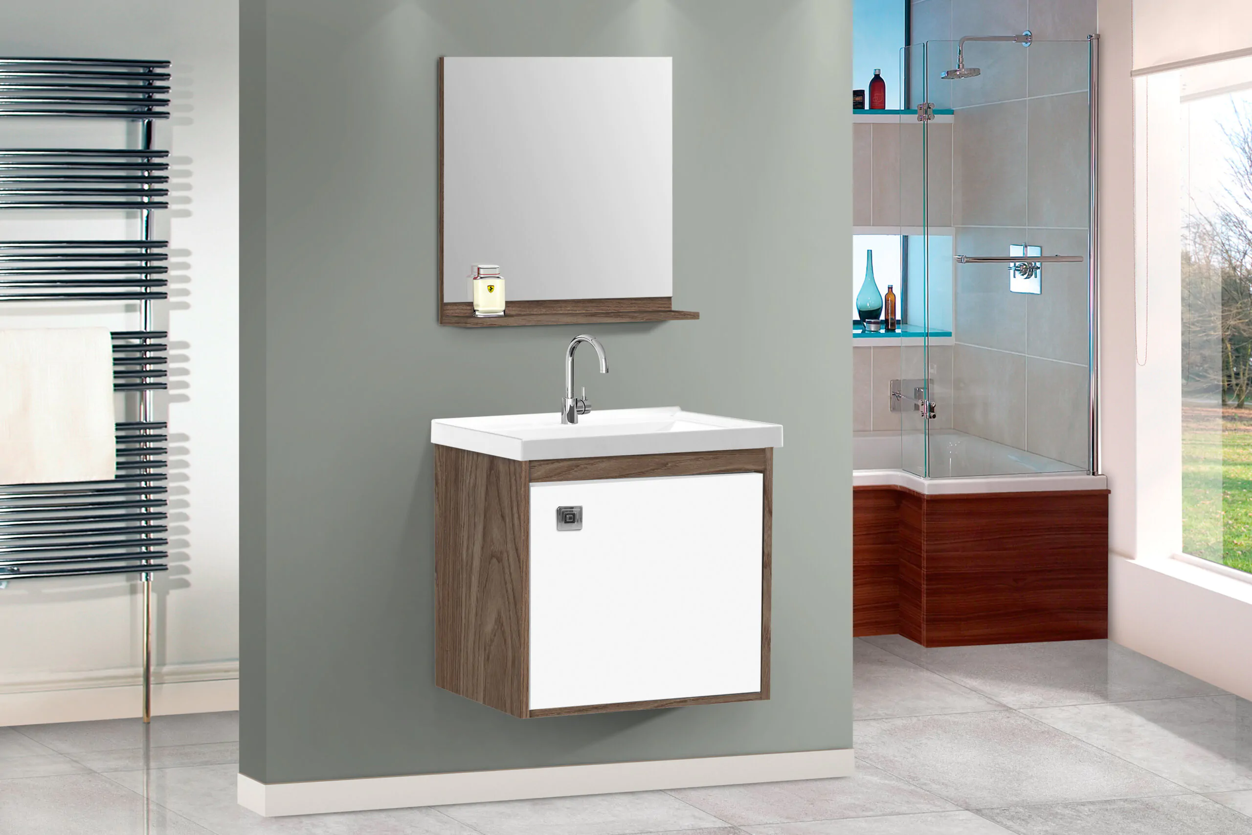 Kit Gabinete para Banheiro Forty 40 - MM Gabinetes