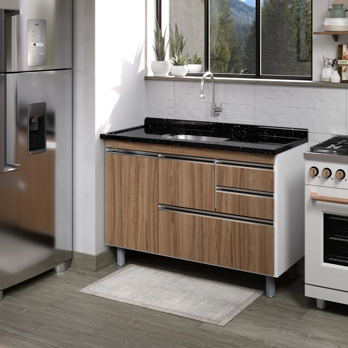 Gabinete de Cozinha Coliseu 1,2m - AJ Rorato