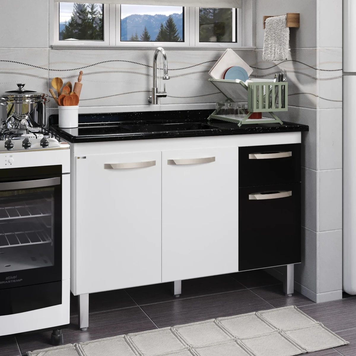 Gabinete de Cozinha Flat - AJ Rorato