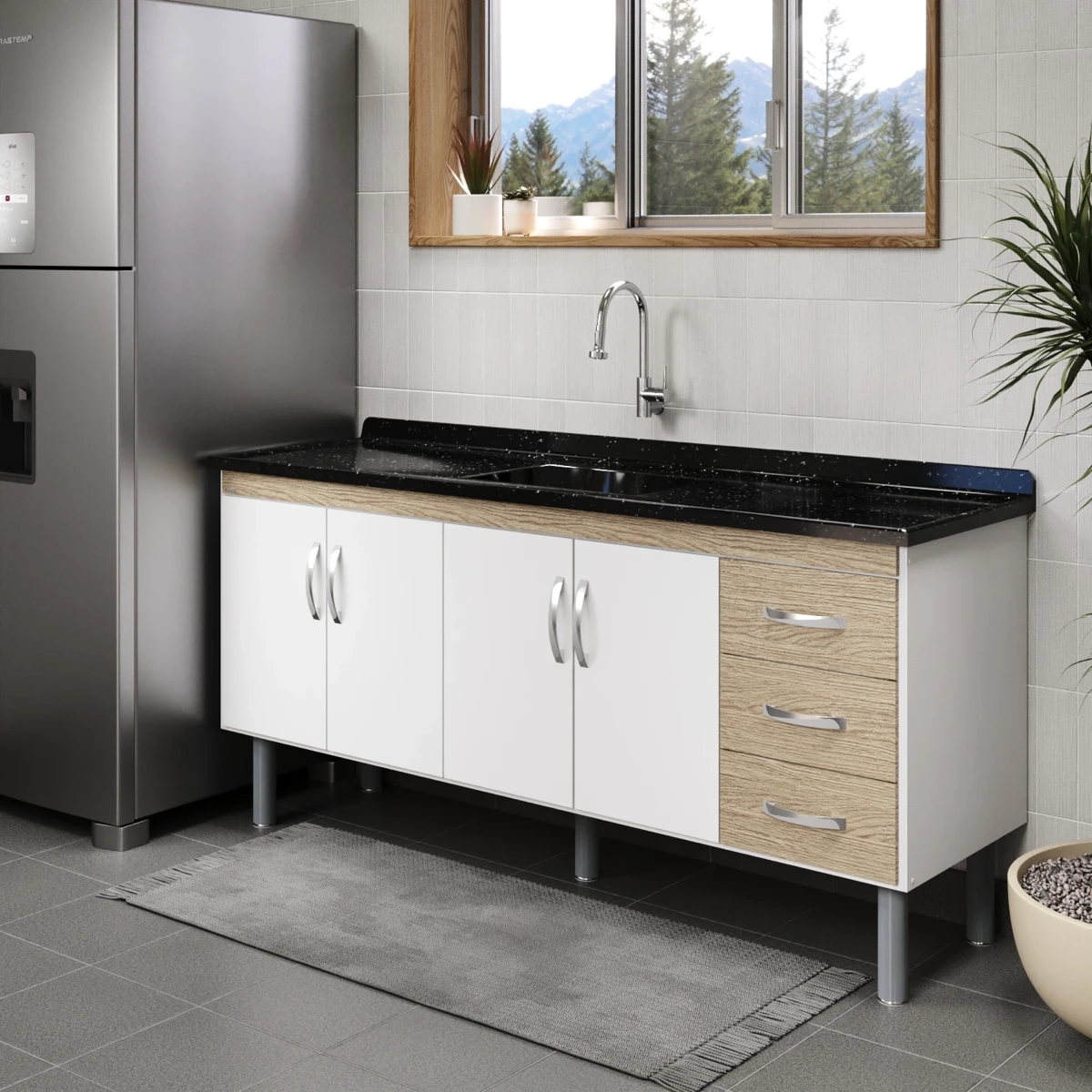 Gabinete de Cozinha Toquio 1,8m - AJ Rorato