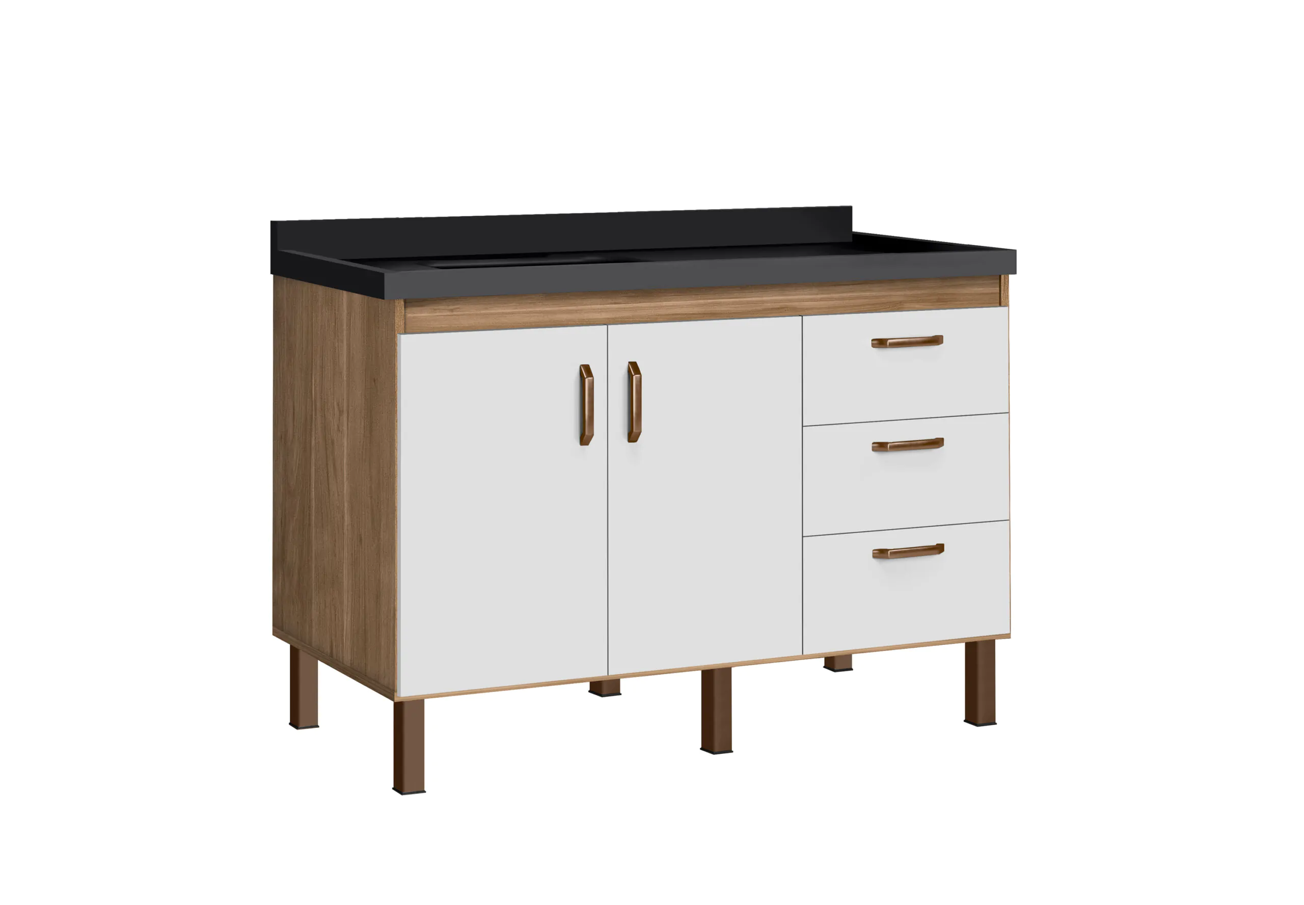 Gabinete de Cozinha Copacabana 1,5m - MM Gabinetes