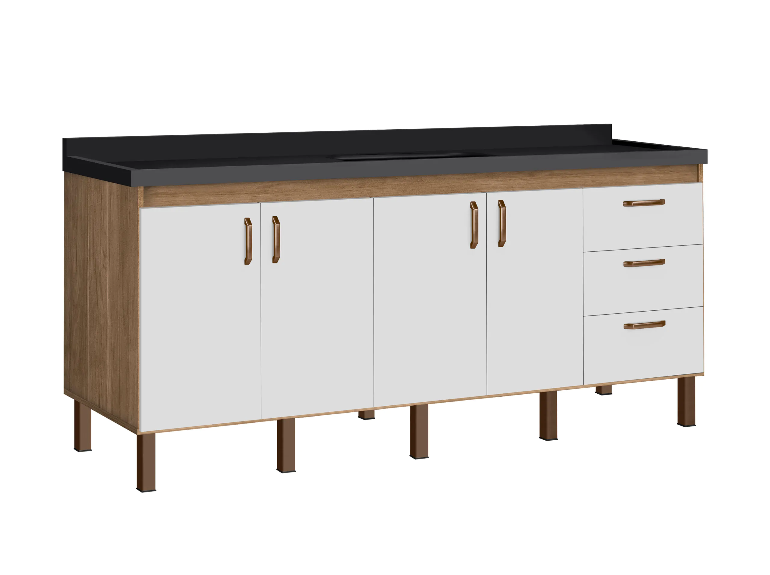 Gabinete de Cozinha Copacabana 1,8m - MM Gabinetes