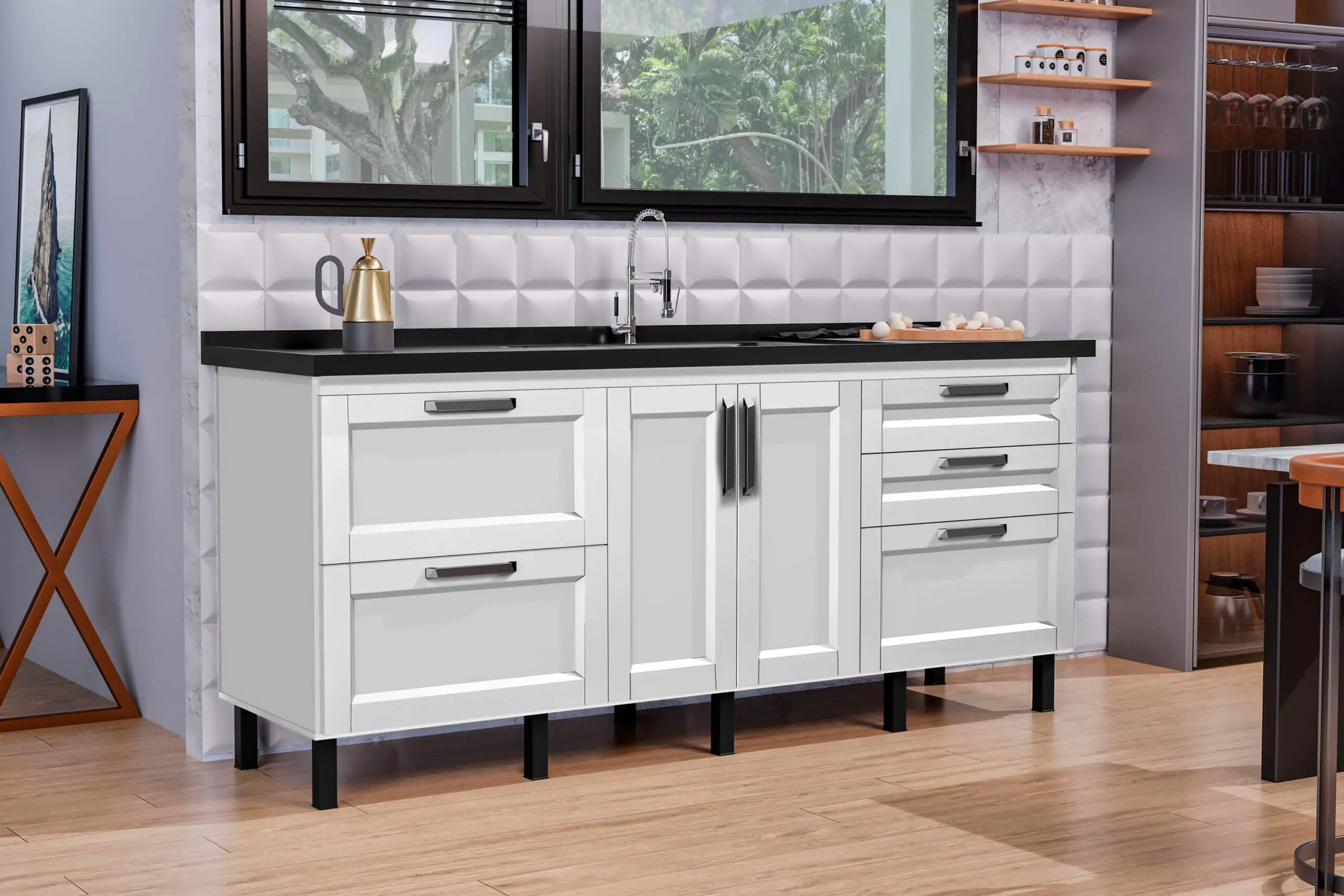 Gabinete de Cozinha Montana 2m - MM Gabinetes