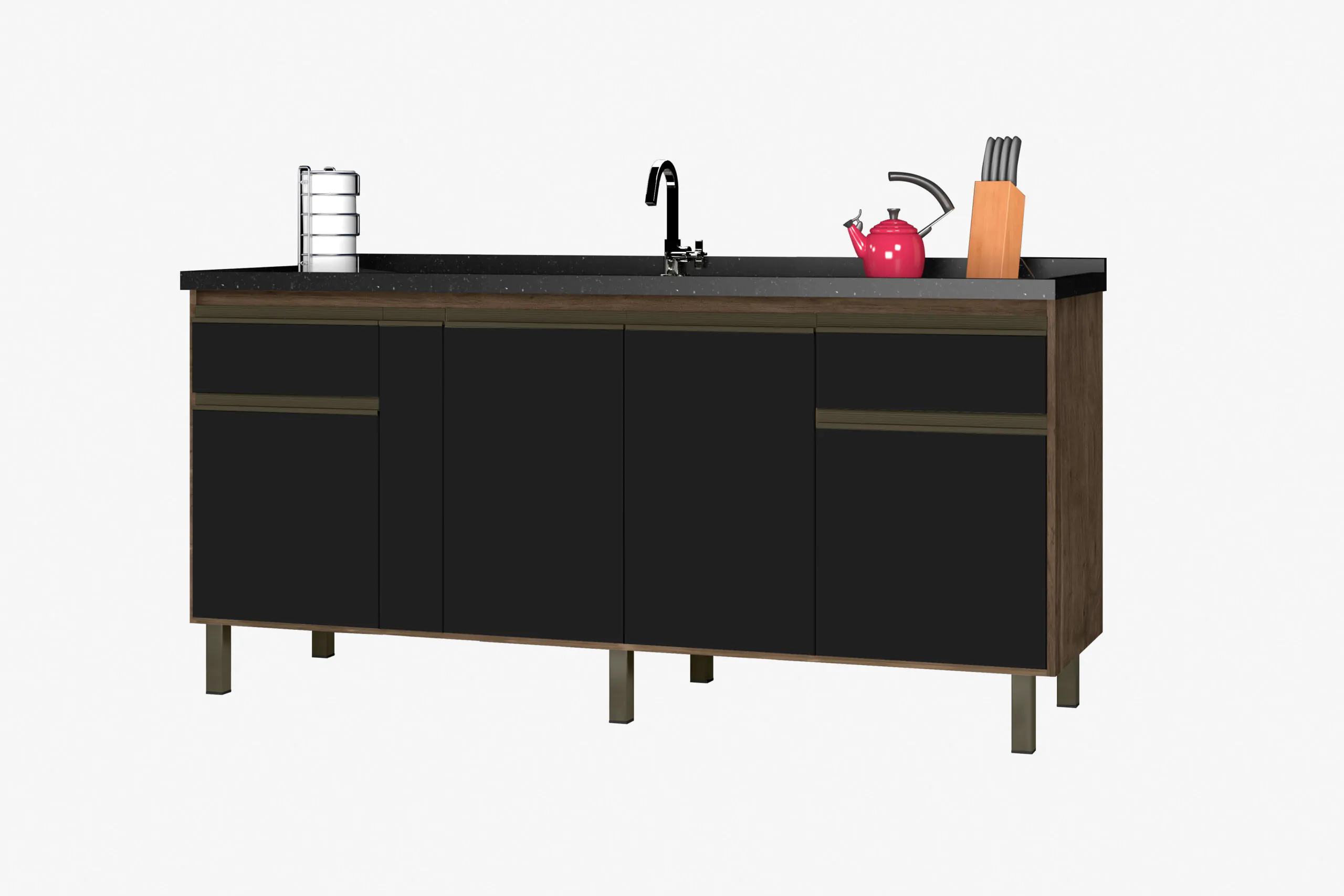 Gabinete de Cozinha Novitá 1,5m - MM Gabinetes