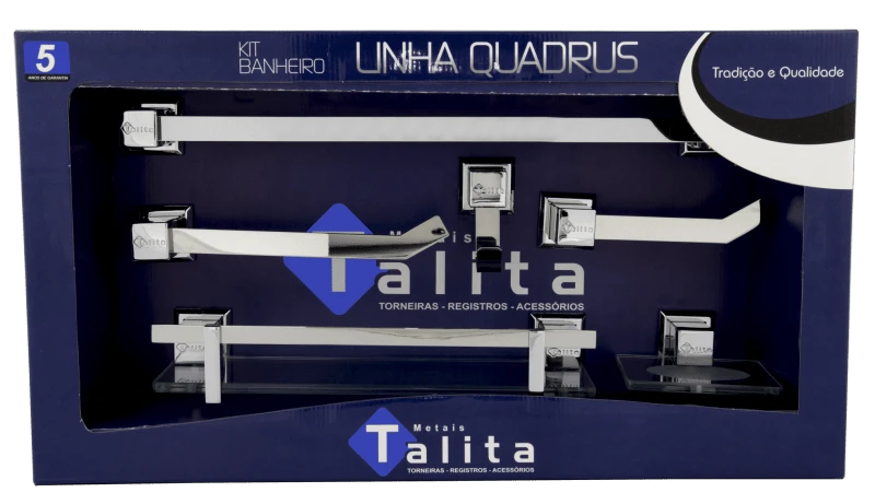 KIT BANHEIRO QUADRA ITALY - Talita Metais
