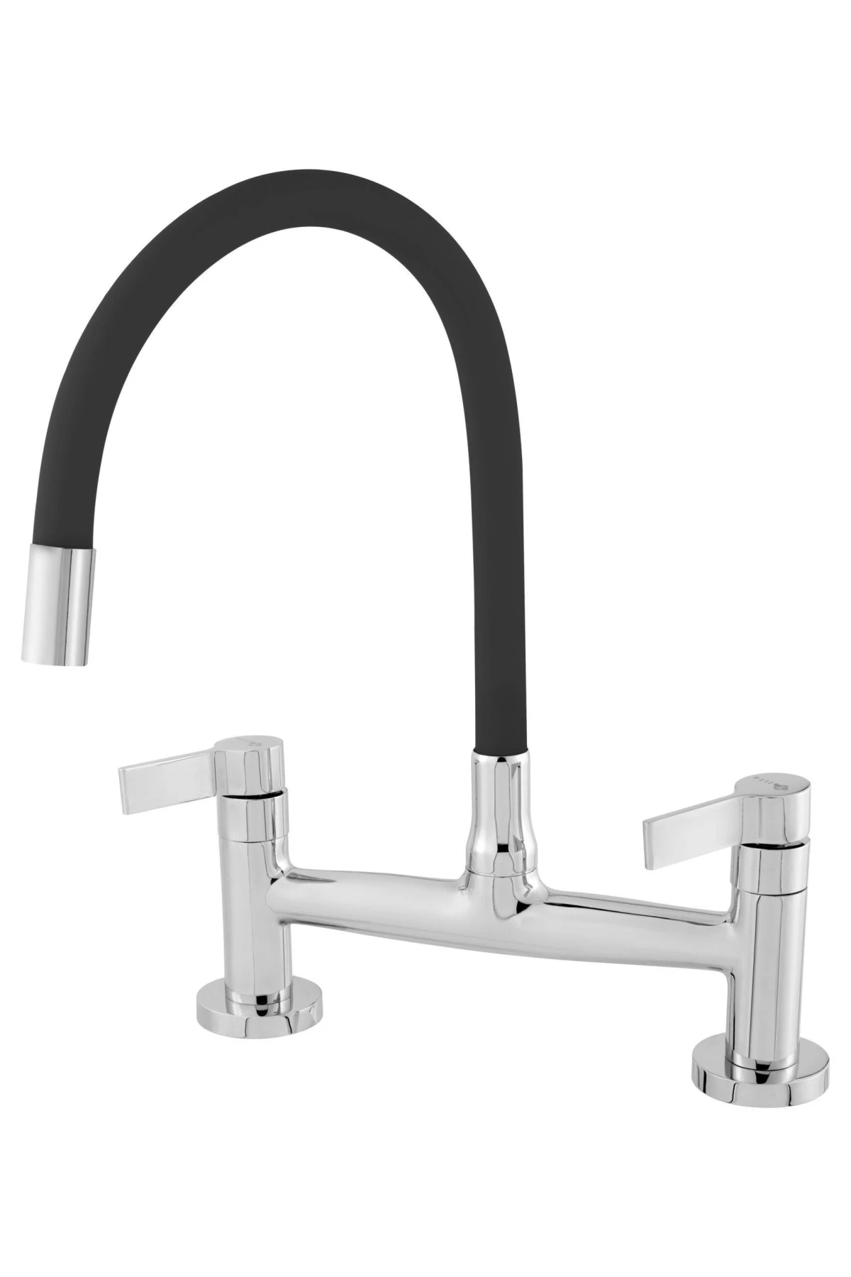 MISTURADOR COLOR BLACK CANO FLEXÍVEL BANCADA - Talita Metais