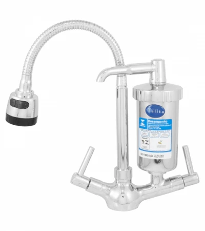 TORNEIRA GOURMET SLIM CANO FLEXÍVEL C/ FILTRO METAL OU ABS - Talita Metais