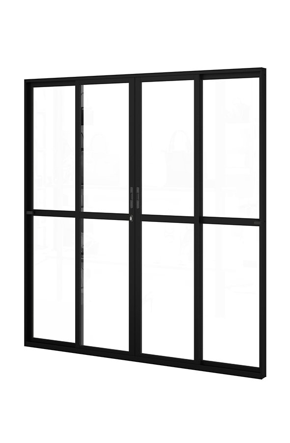 PORTA DE CORRER VIDRO 4F - ALUME ESSENSE - Grupo HB