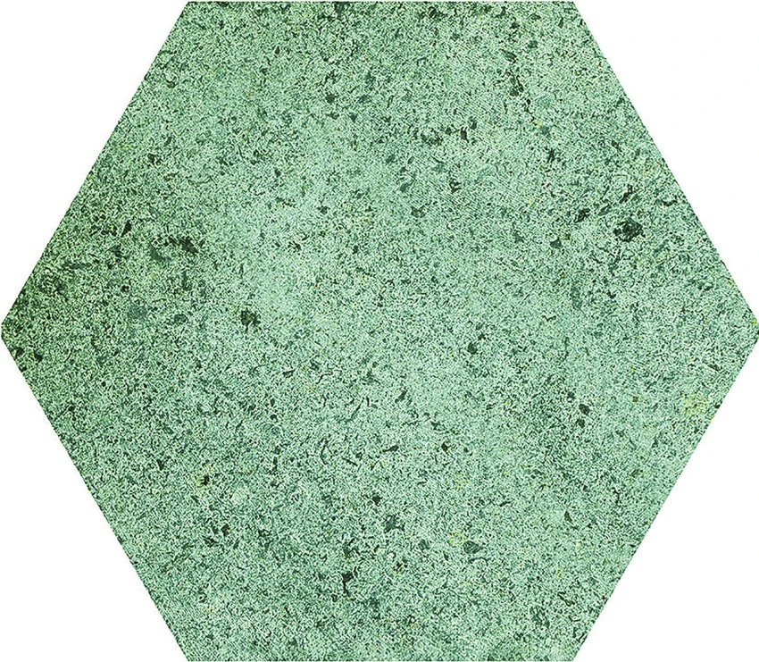 Piso Cerâmico Mate Hexa Atol Jade 19x22 Aylla - 119001 - 19x22 - Aylla