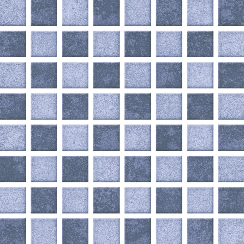 Piso Cerâmico Brilhante Pastilha Mix Azul 20x20 Aylla - 120022 - 20x20 - Aylla