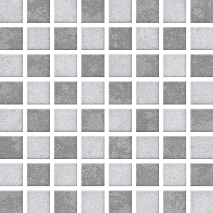 Piso Cerâmico Brilhante Pastilha Mix Cinza 20x20 Aylla - 120023 - 20x20 - Aylla