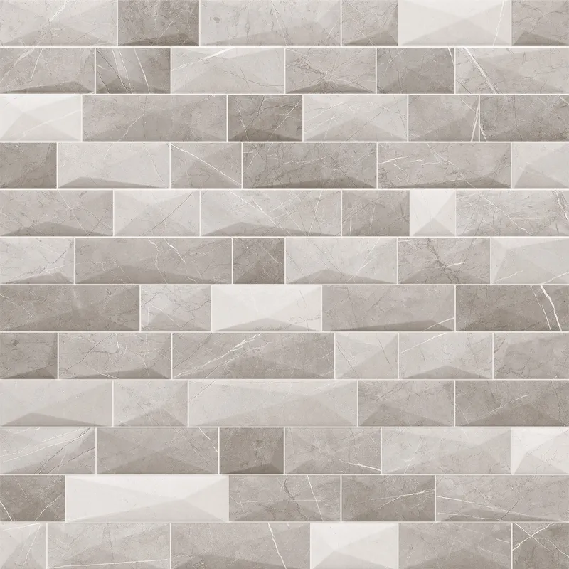 Pulpis Grey 3D Acetinado - 72x72 - Via Rosa