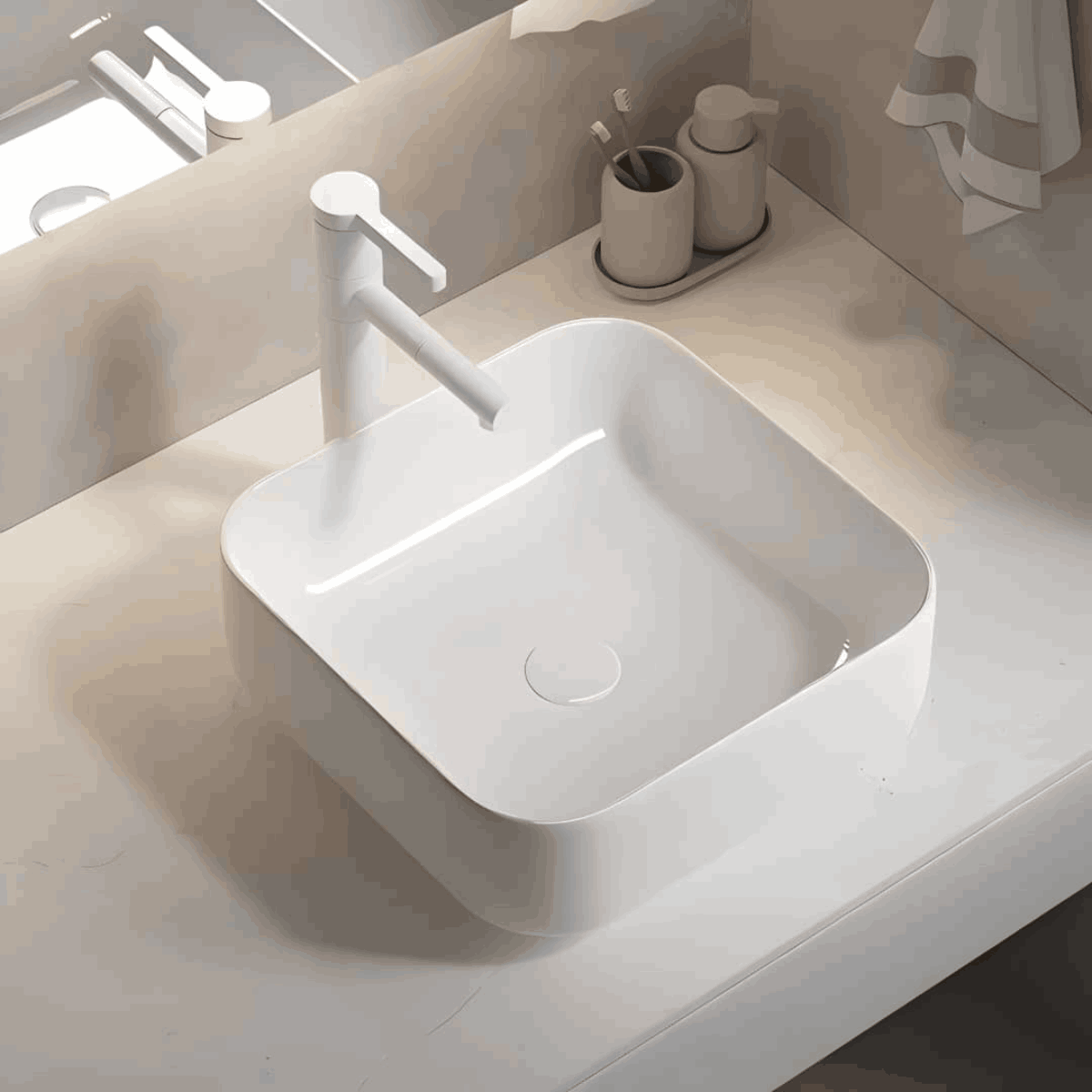 Cuba de Apoio Luxo Capri 390x140mm - Mondialle