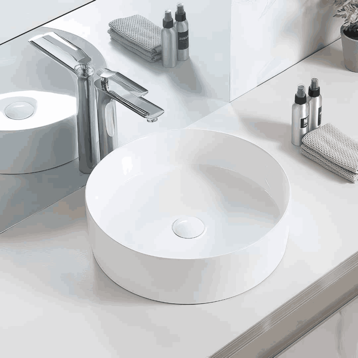 Cuba de Apoio Redonda Amalfi Luxo 360x125mm - Mondialle