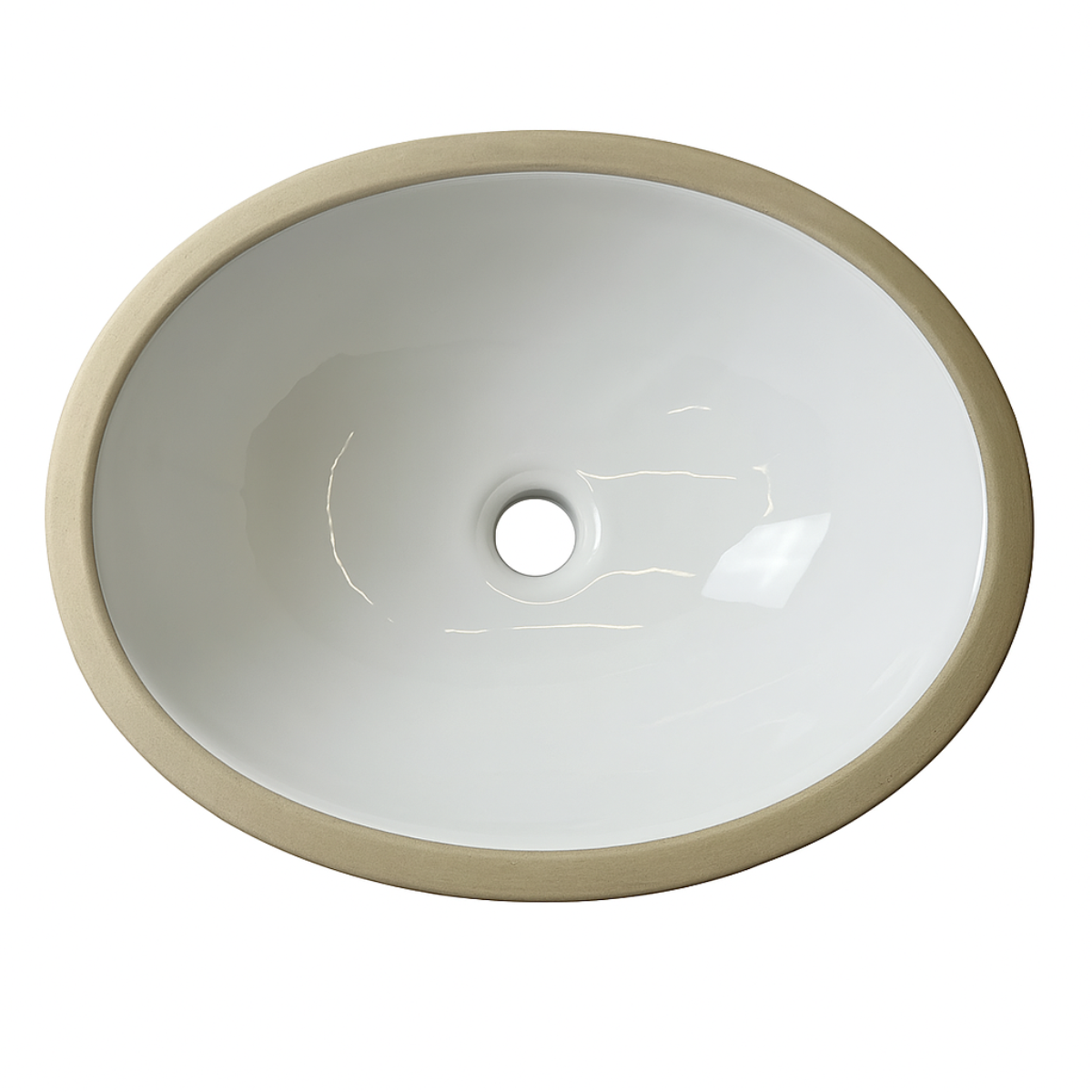 Cuba de Embutir Oval Grande - 46x38cm - Mondialle